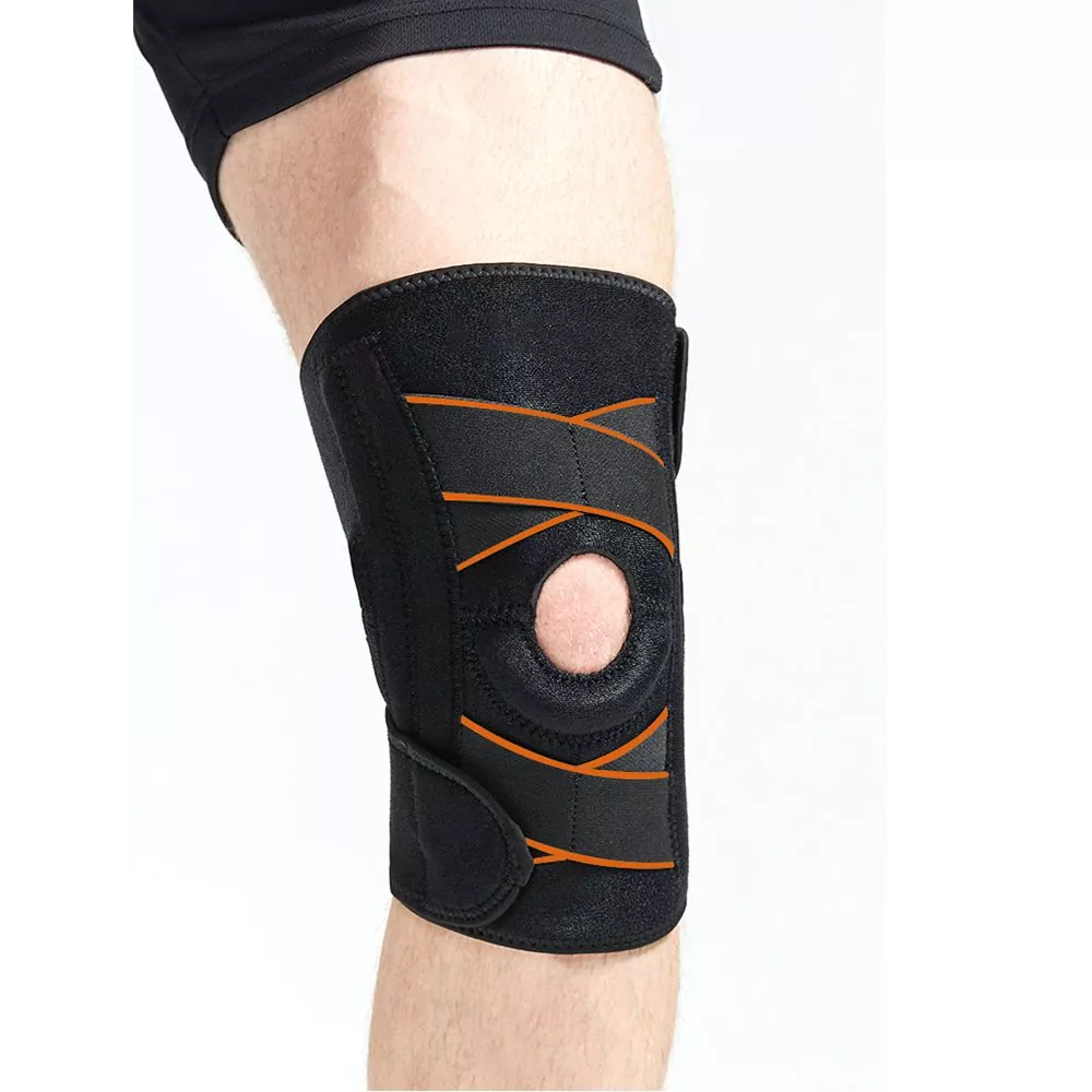 Soporte deportivo de rodilla reutilizable ajustable