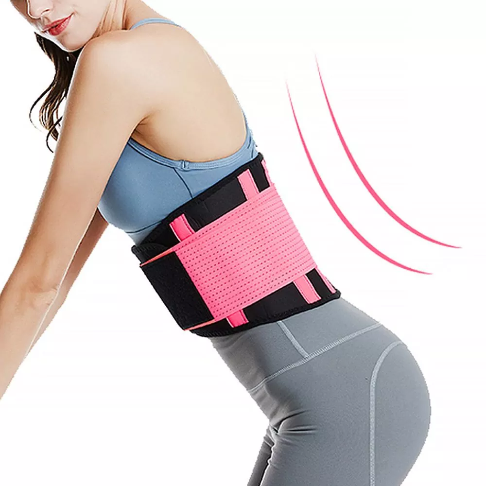 Soporte de cintura con cinturón de sudor para fitness