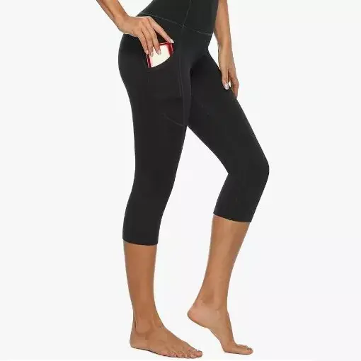 Leggings de yoga de cintura alta de doble capa para mujer